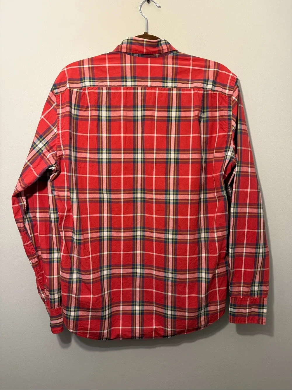 J. Crew Shirtings Casual Red Plaid Button-Down Shirt